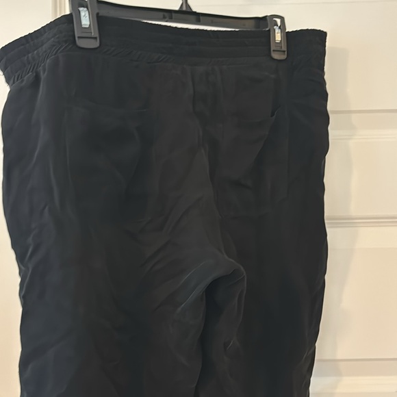 Nation LTD black rayon joggers SZ M made in LA silky texture pull on pants chic - Picture 15 of 16